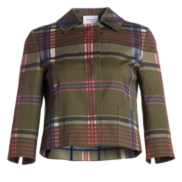 Never worn Akris Plaid Jacket Size 4 - Picture 1 of 9